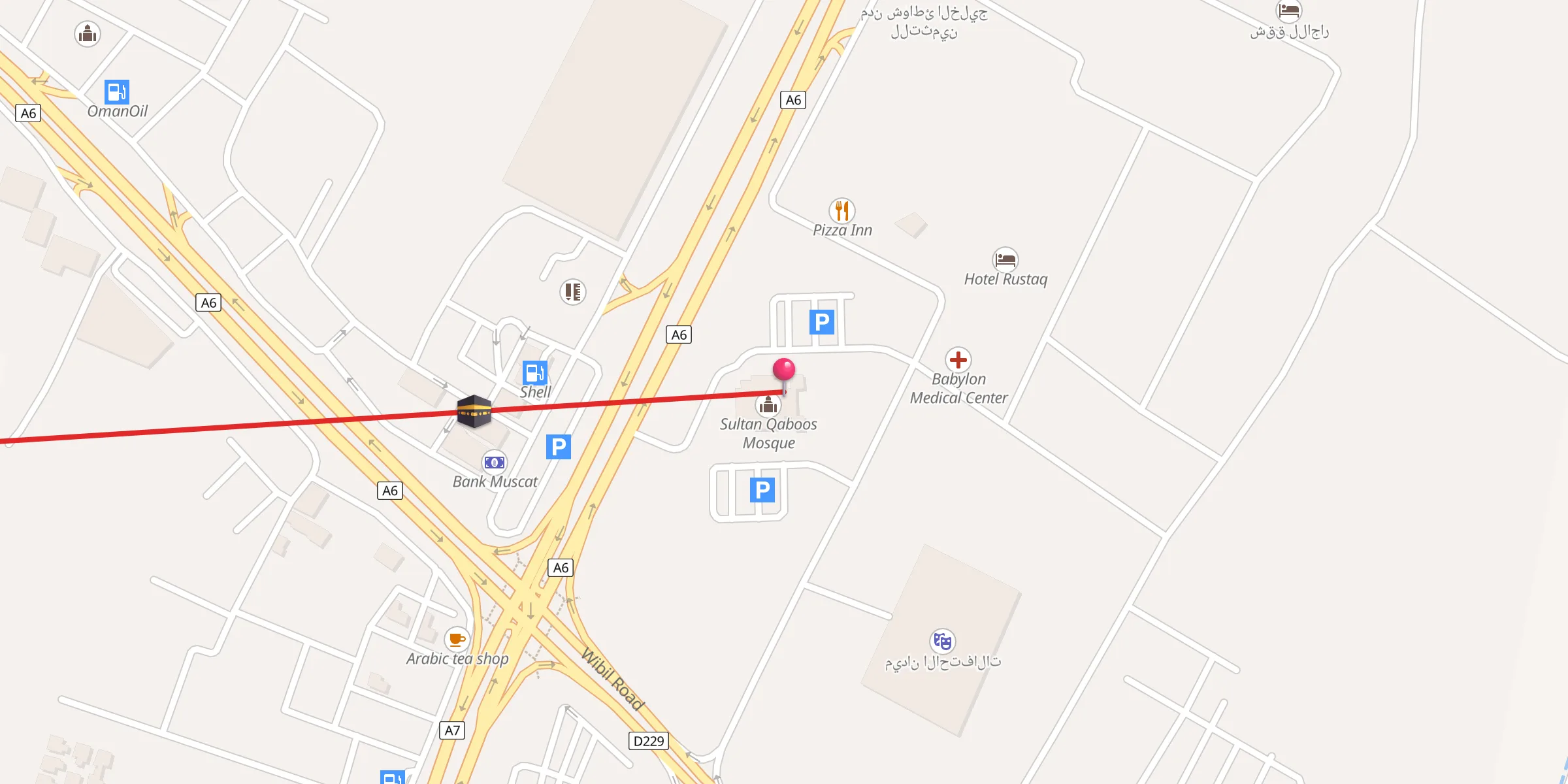 Carte de localisation : جامع السلطان قابوس الرستاق