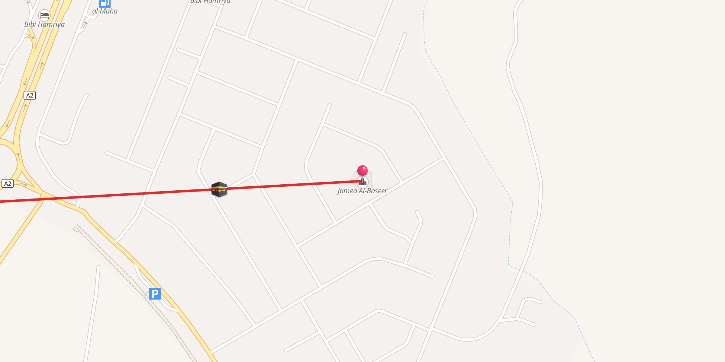 Carte de localisation : Jamea Al-Baseer