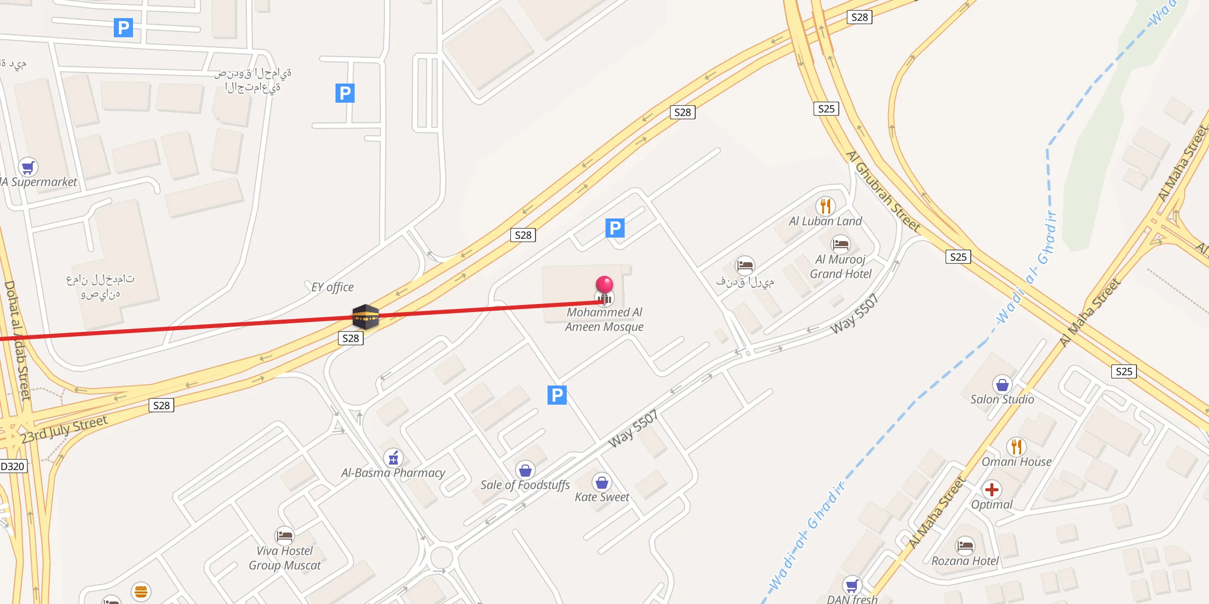 Carte de localisation : Mohammed Al Ameen Mosque