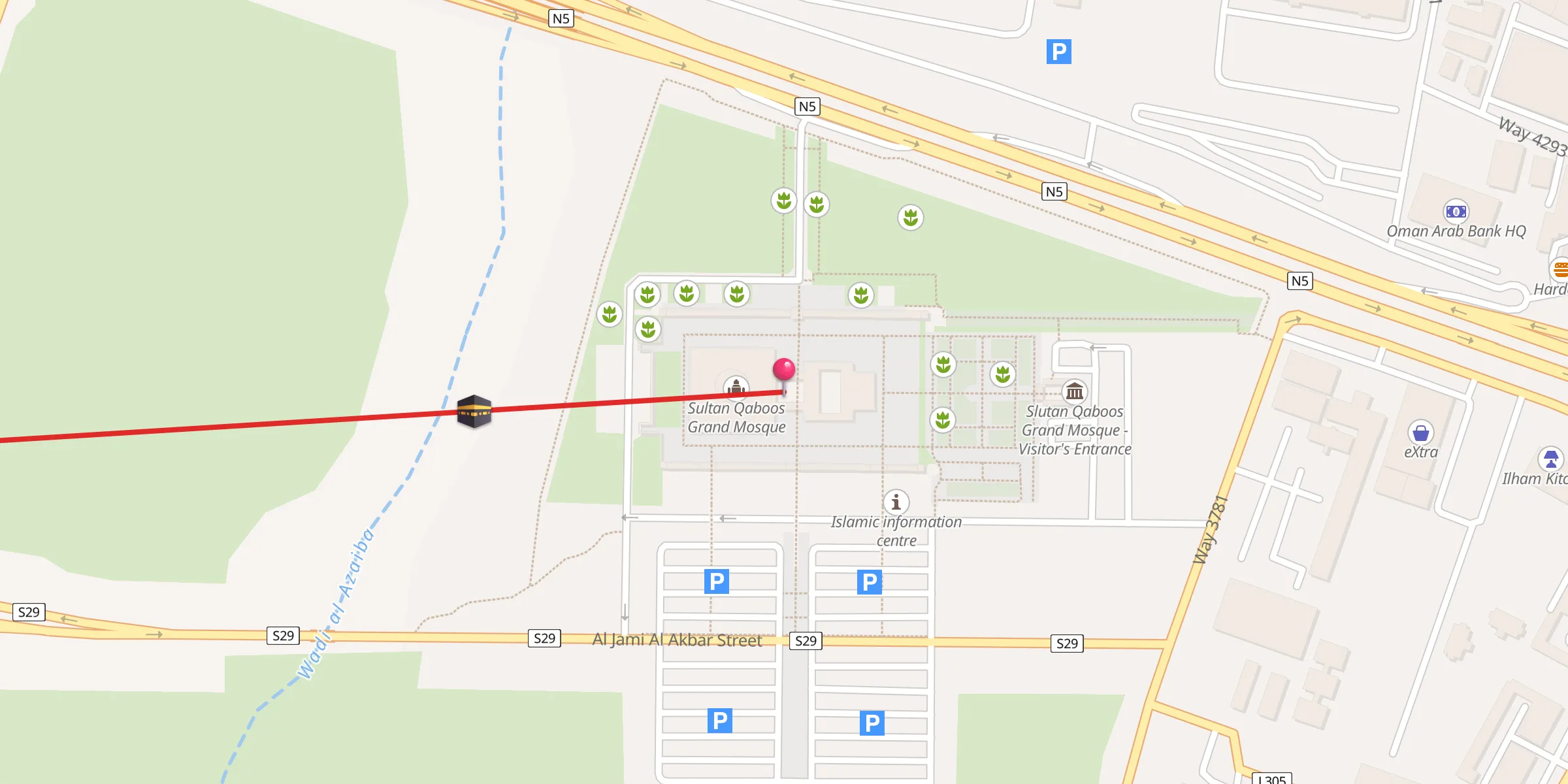 Carte de localisation : Sultan Qaboos Grand Mosque