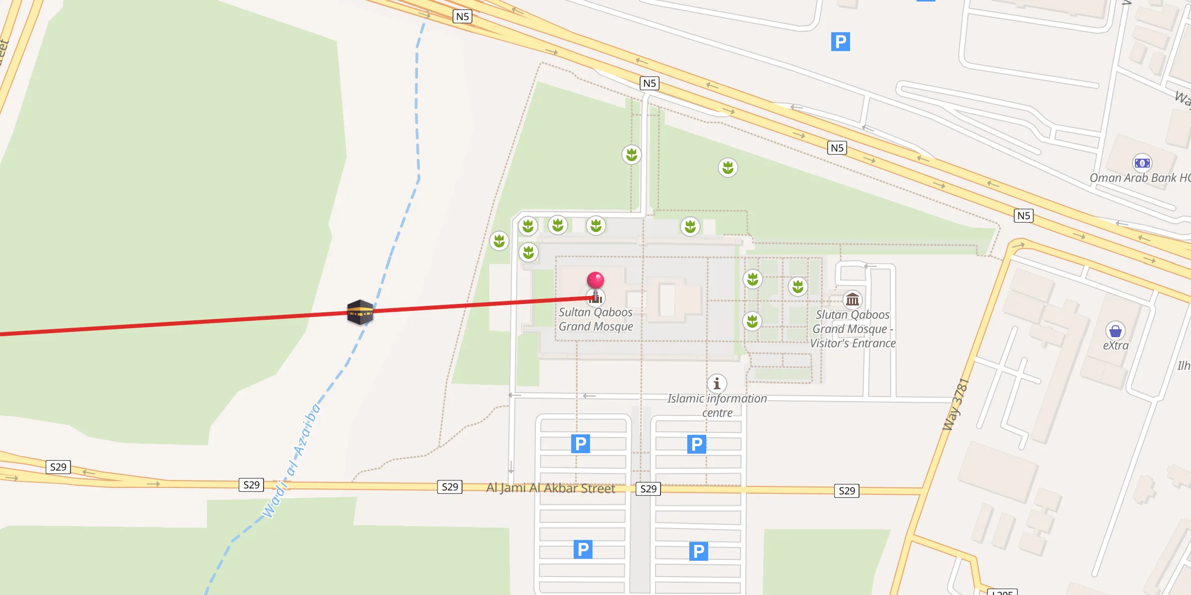 Carte de localisation : Sultan Qaboos Grand Mosque