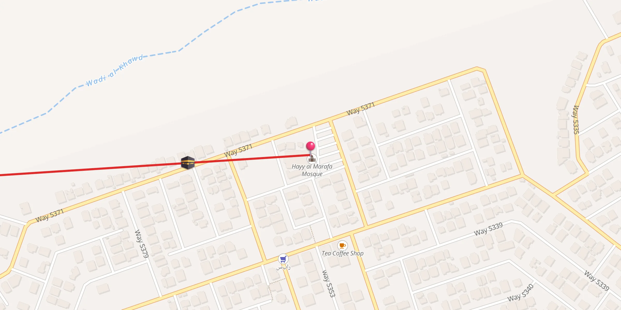 Carte de localisation : Hayy al Marafa Mosque