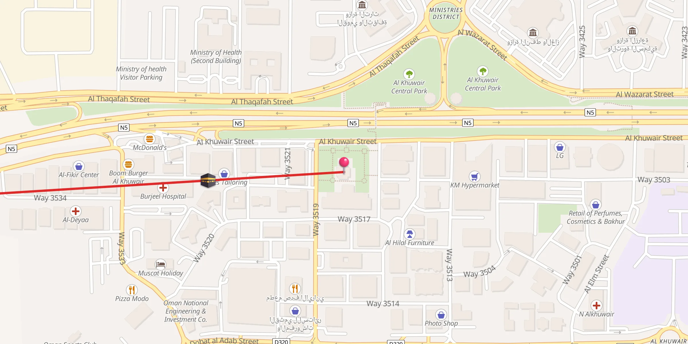 Carte de localisation : Al Zawawi Mosque
