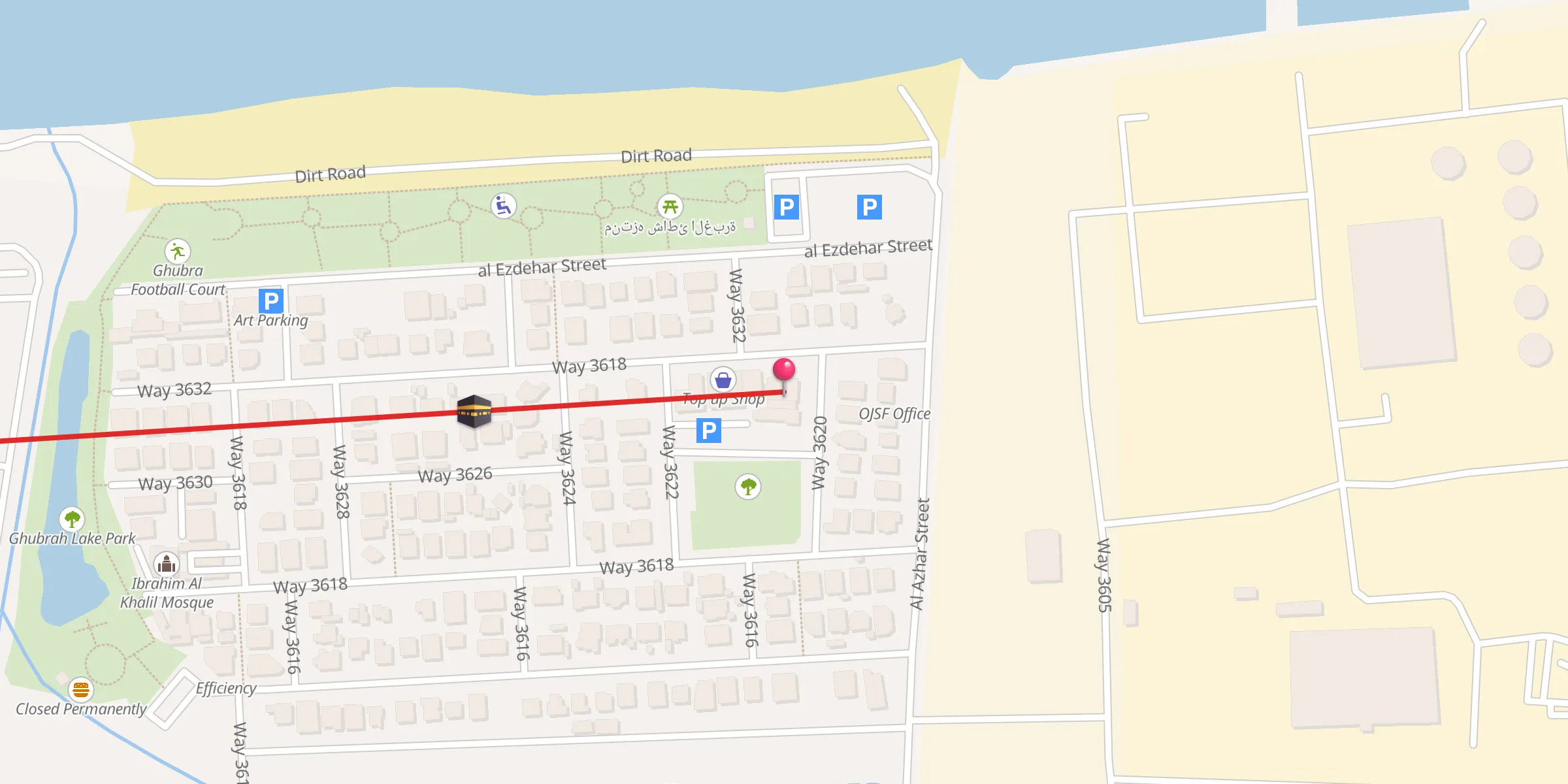 Carte de localisation : Tho Al Noorain Mosque