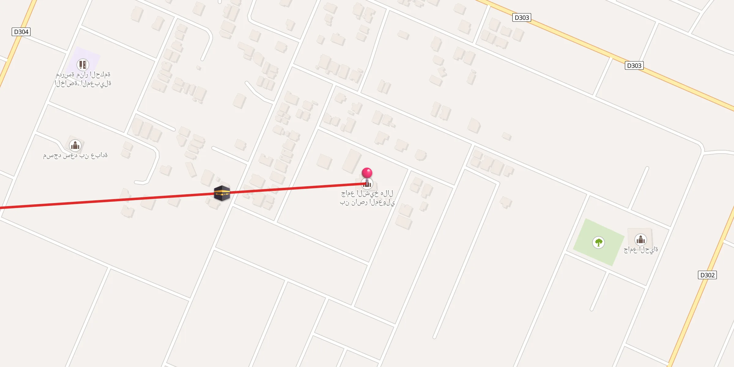 Carte de localisation : جامع الشيخ هلال بن ناصر المعولي