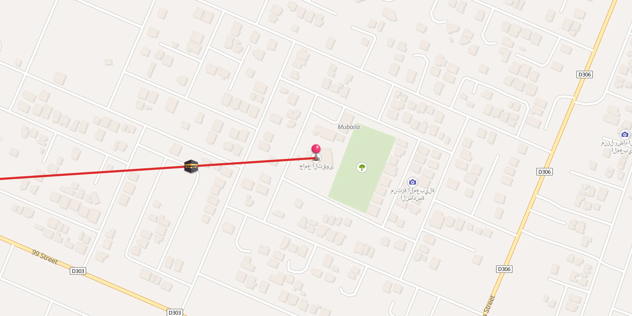 Carte de localisation : جامع التقوى