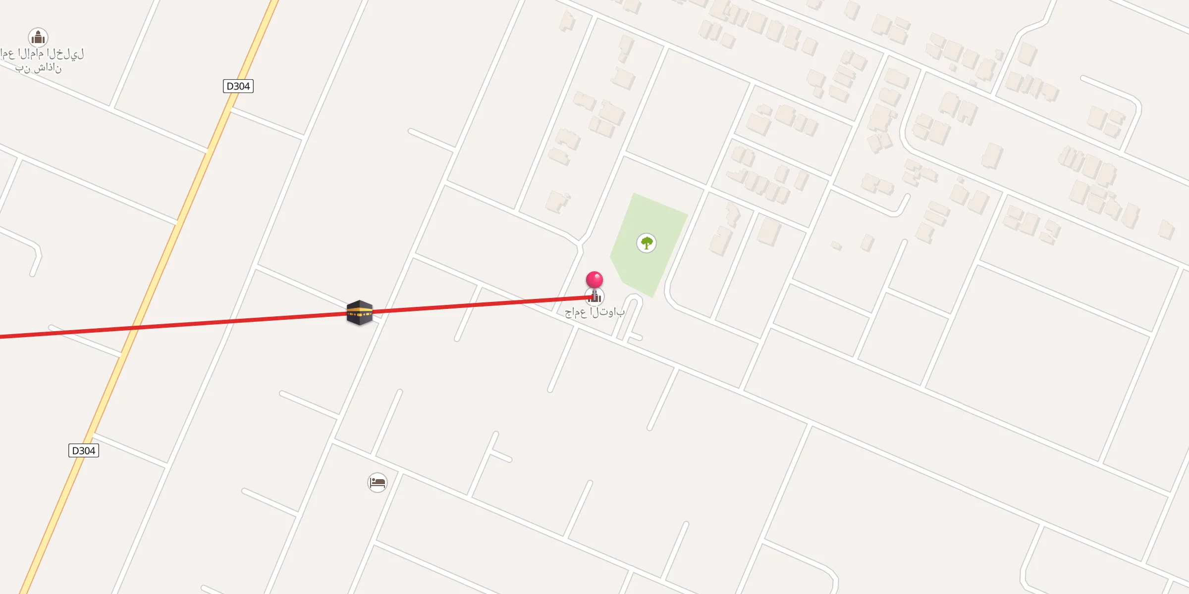 Carte de localisation : جامع التواب