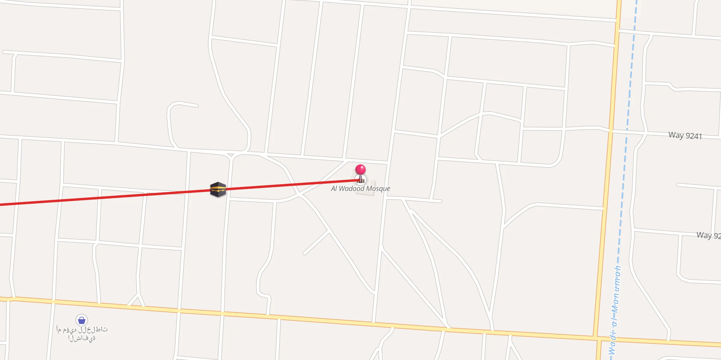 Carte de localisation : Al Wadood Mosque