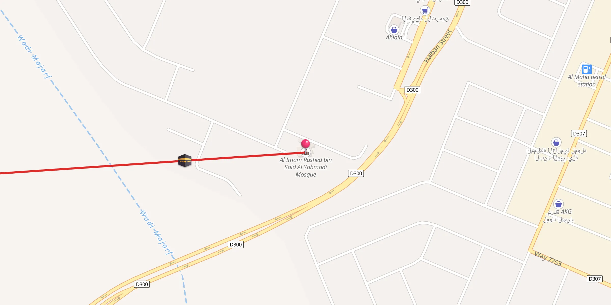 Carte de localisation : Al Imam Rashed bin Said Al Yahmadi Mosque