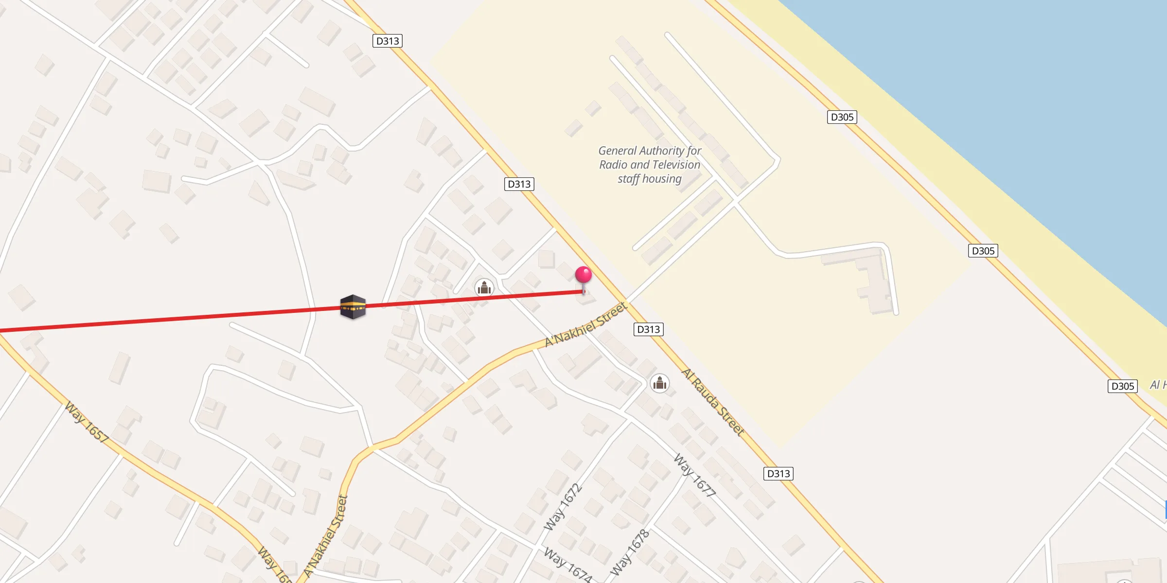 Carte de localisation : Al Ridwan