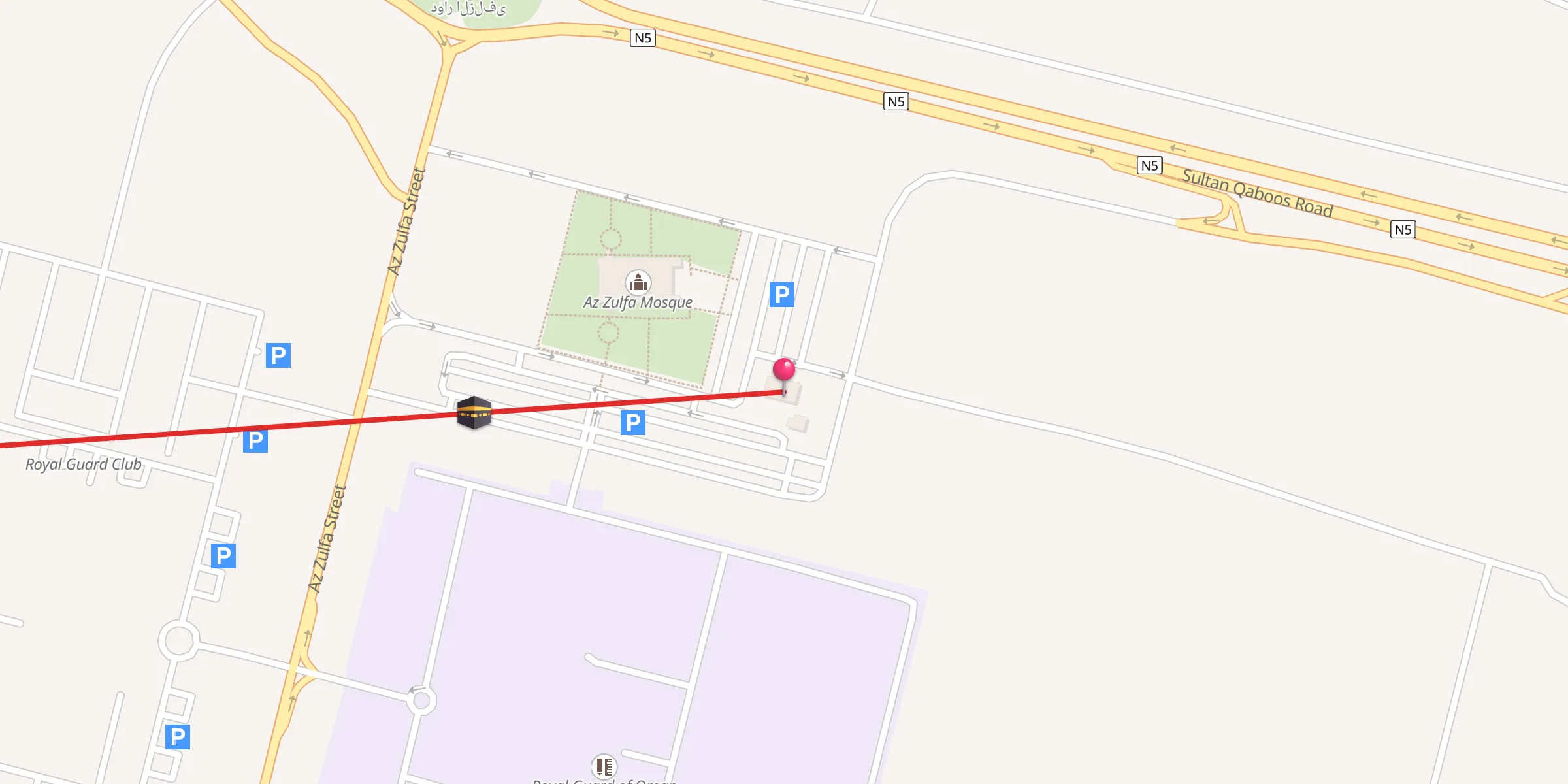 Carte de localisation : Al Zulfa Mosque - Female Prayer Building