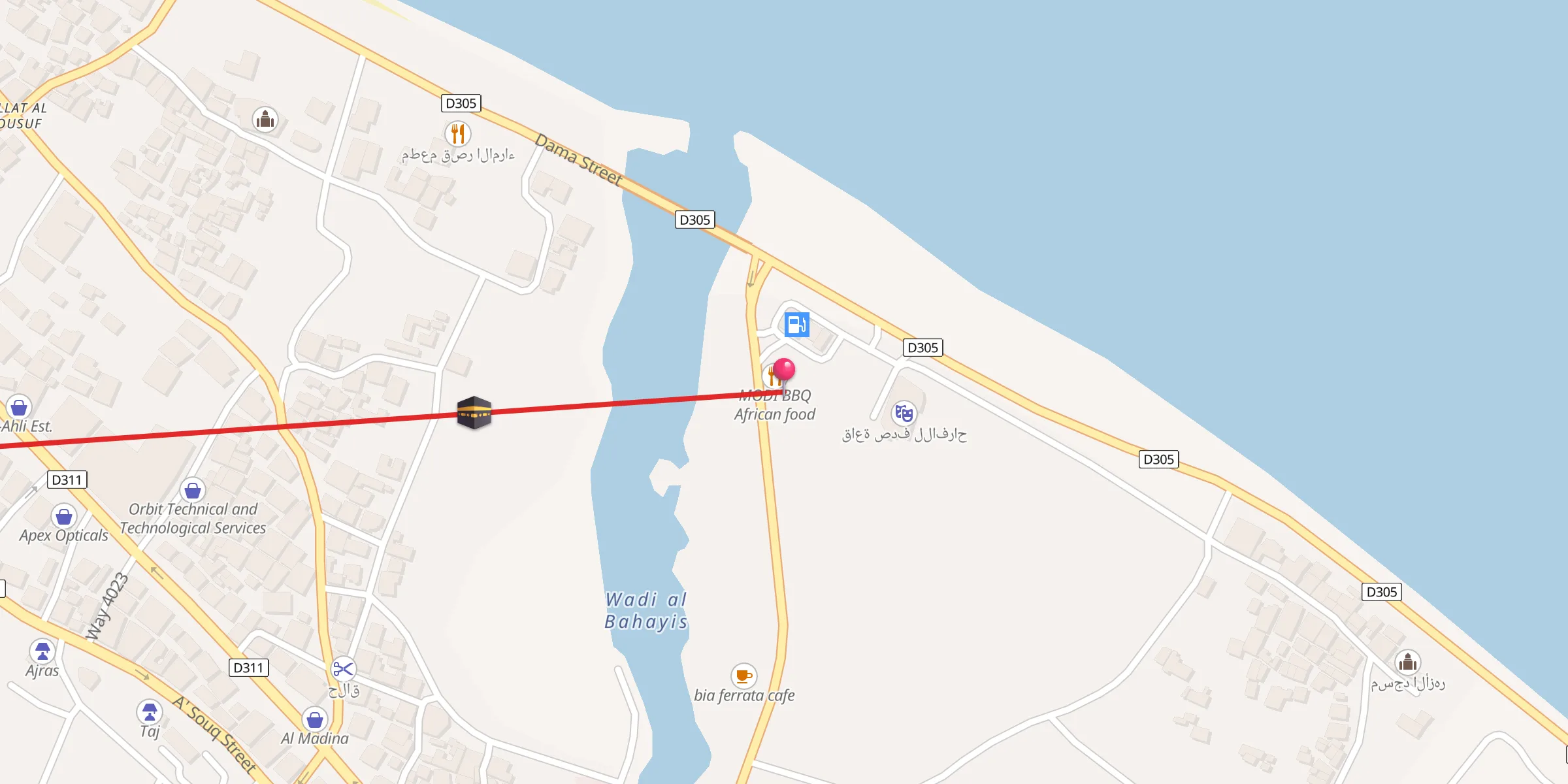 Carte de localisation : Al Muhaimen Mosque