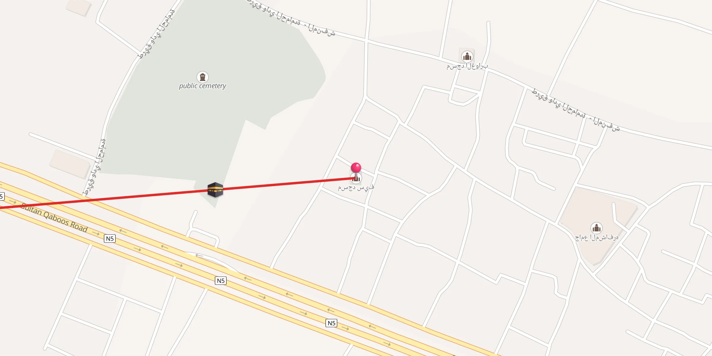 Carte de localisation : مسجد سيف