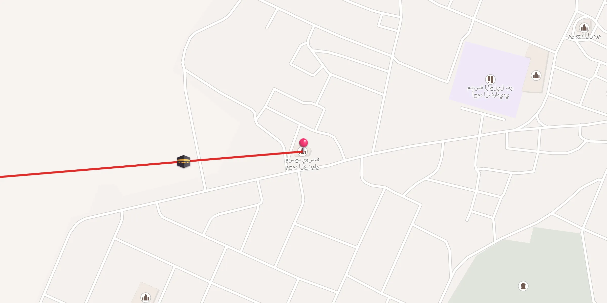 Carte de localisation : مسجد يوسف محمد العثمان
