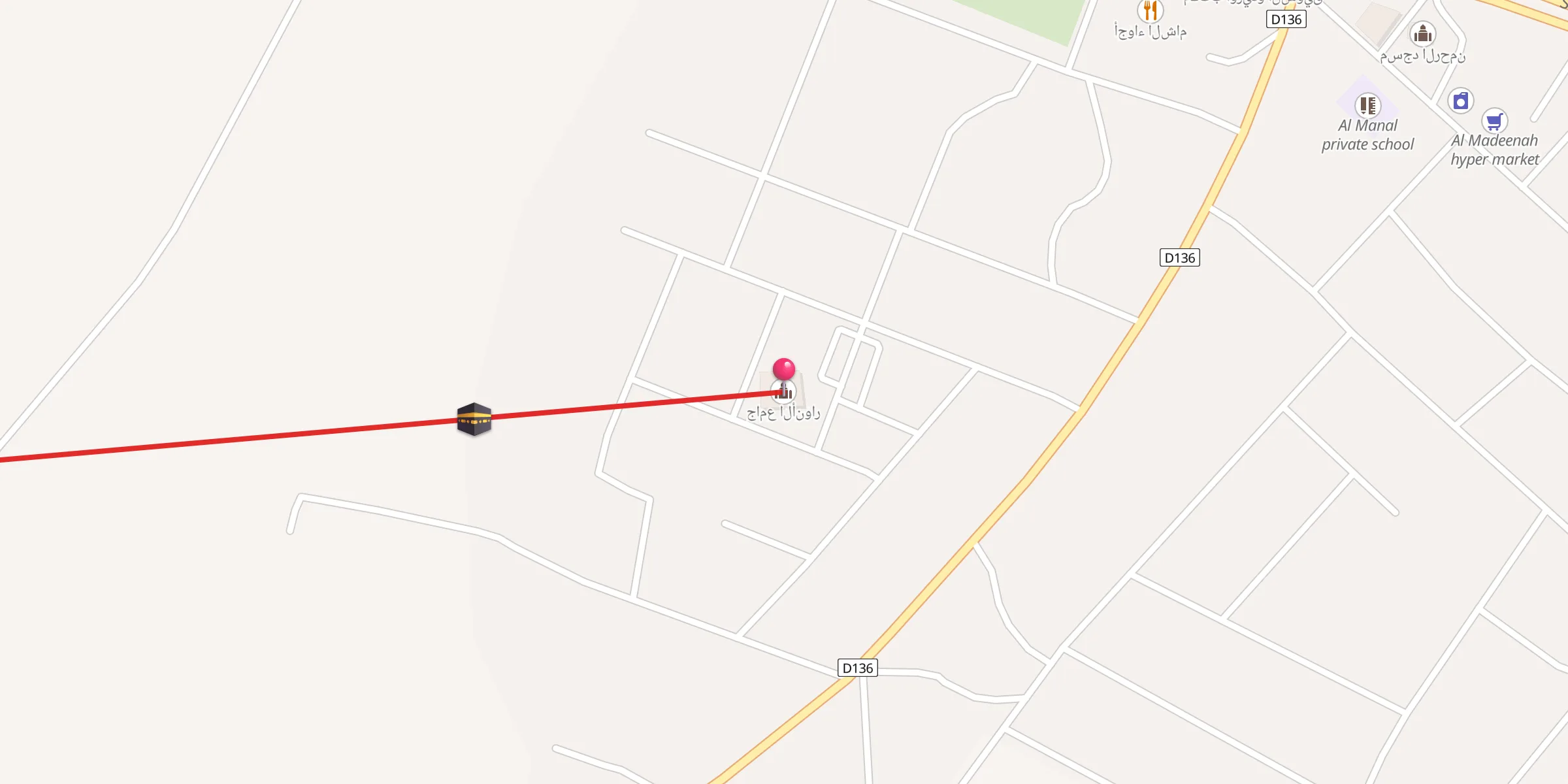 Carte de localisation : جامع الأنوار