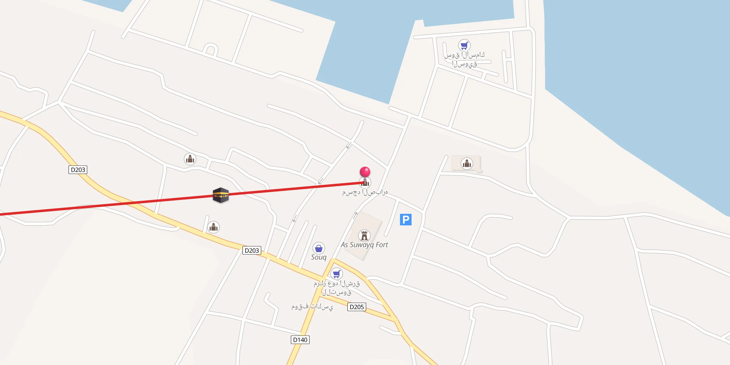 Carte de localisation : مسجد الصباره