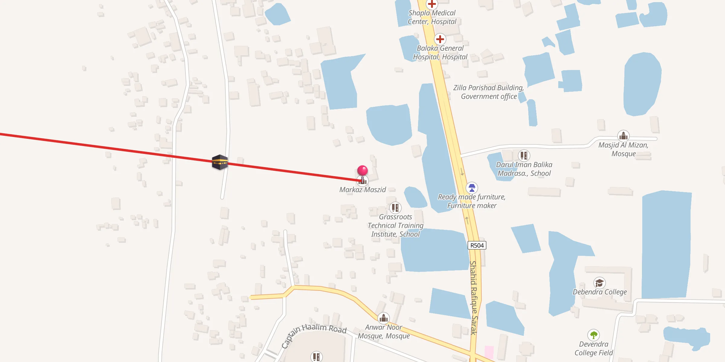 Carte de localisation : Markaz Maszid