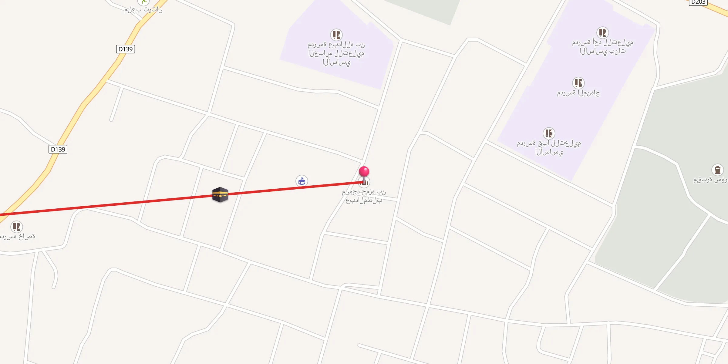 Carte de localisation : مسجد حمزه بن عبدالمطلب