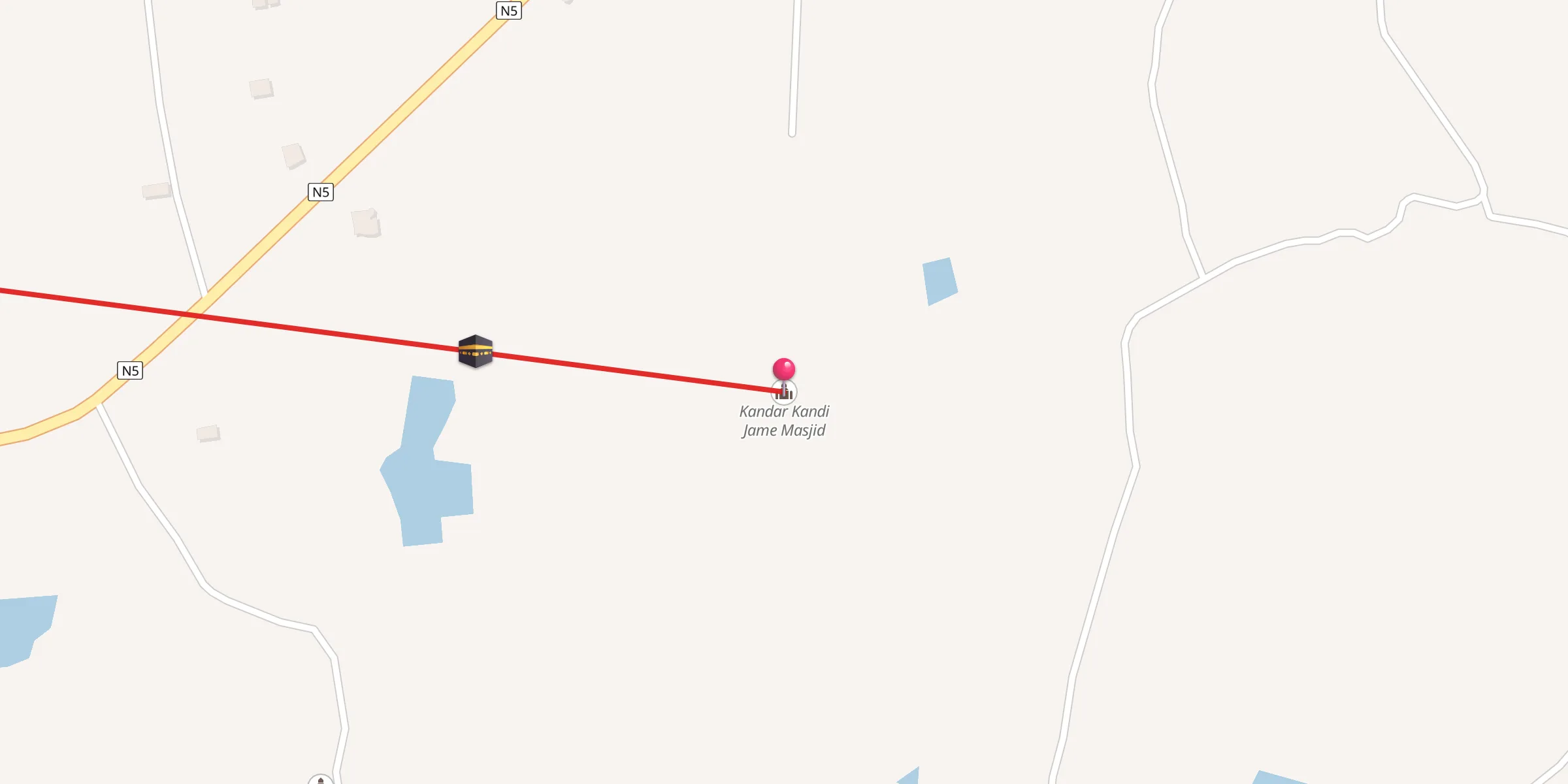 Carte de localisation : Kandar Kandi Jame Masjid