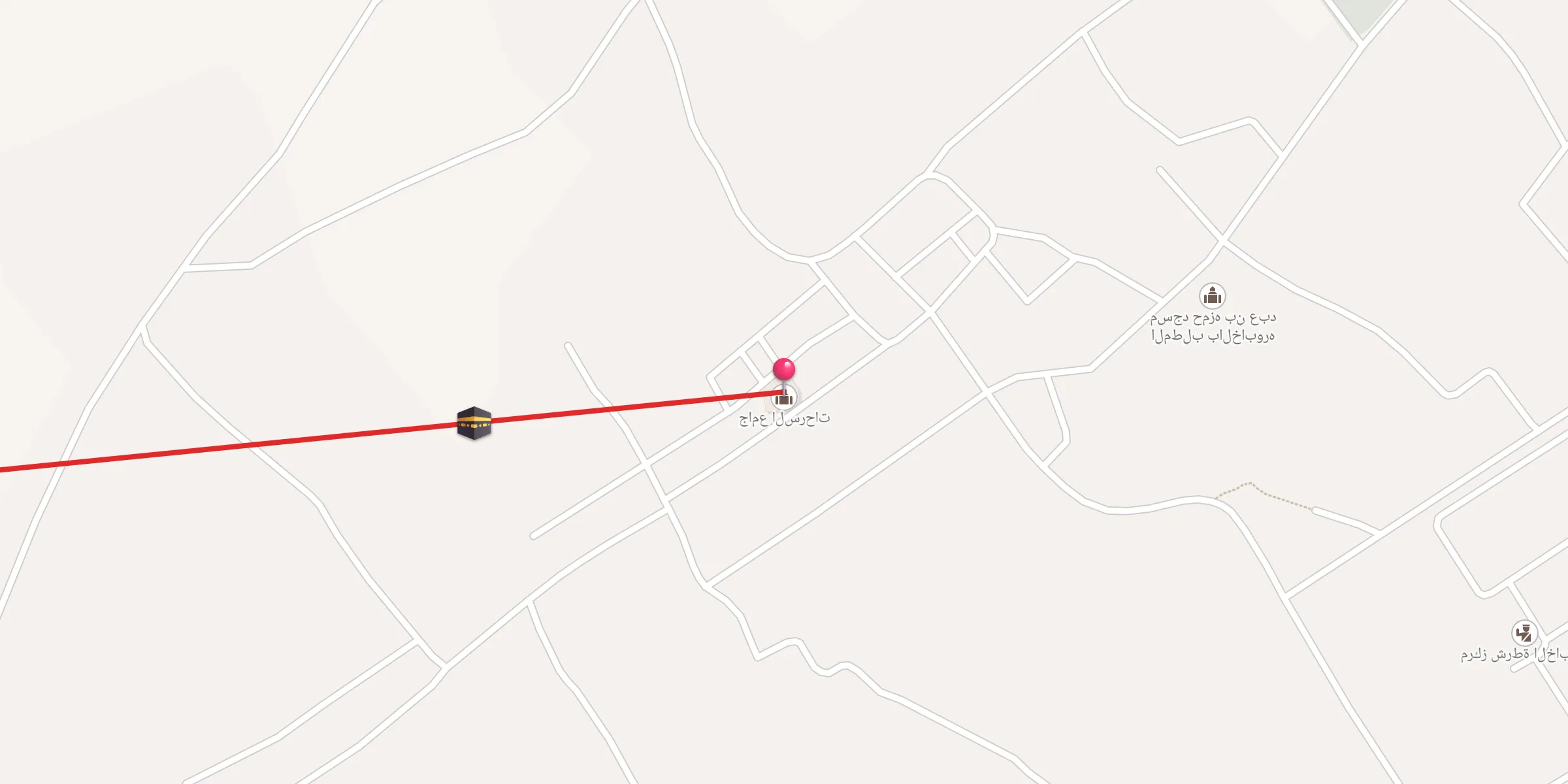 Carte de localisation : جامع السرحات