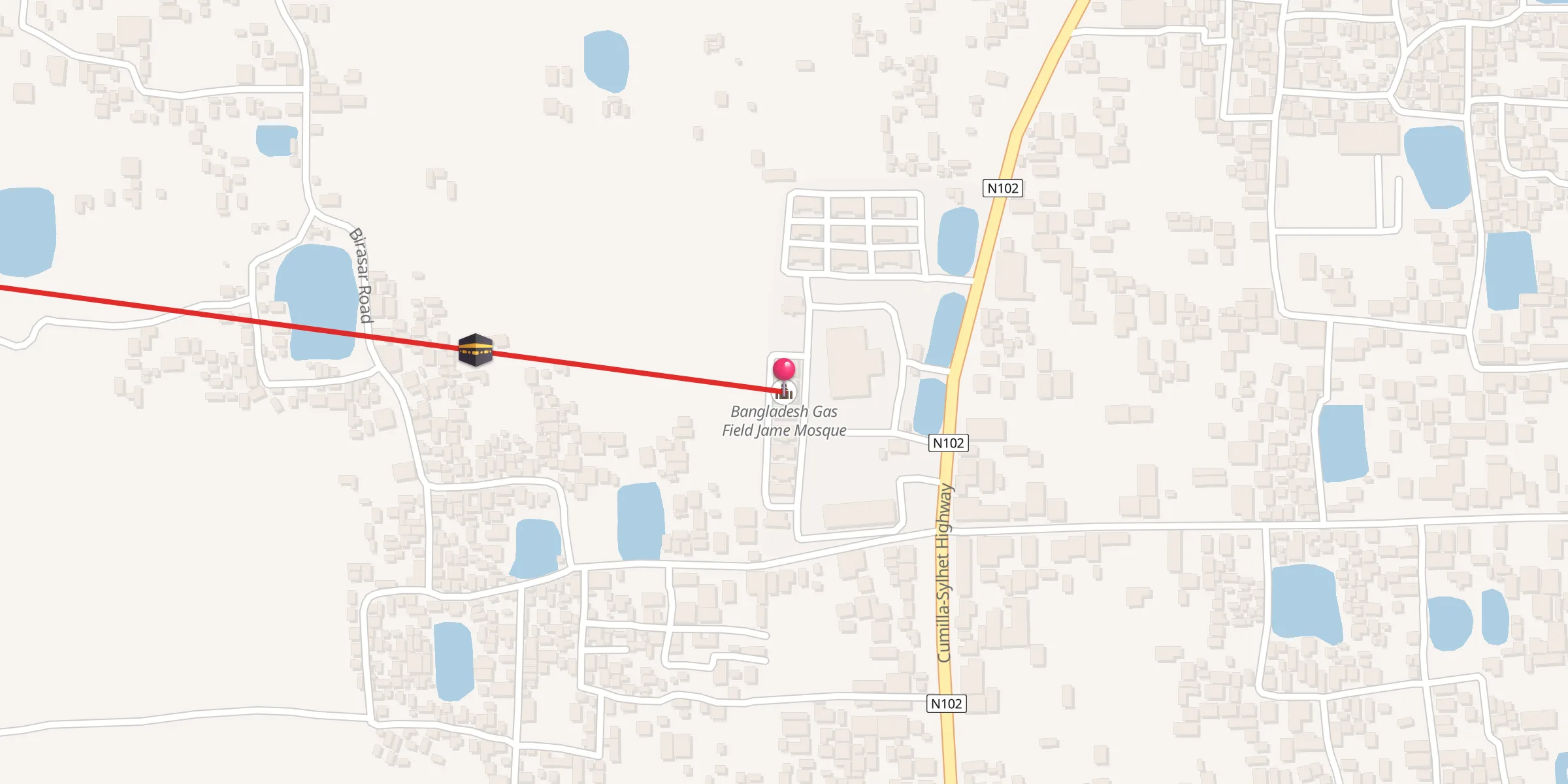Carte de localisation : Bangladesh Gas Field Jame Mosque