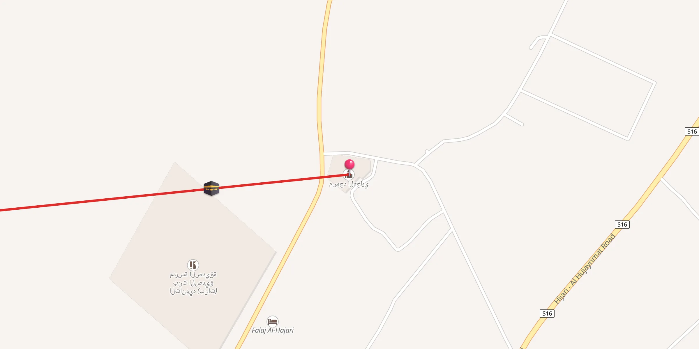 Carte de localisation : مسجد الهجاري