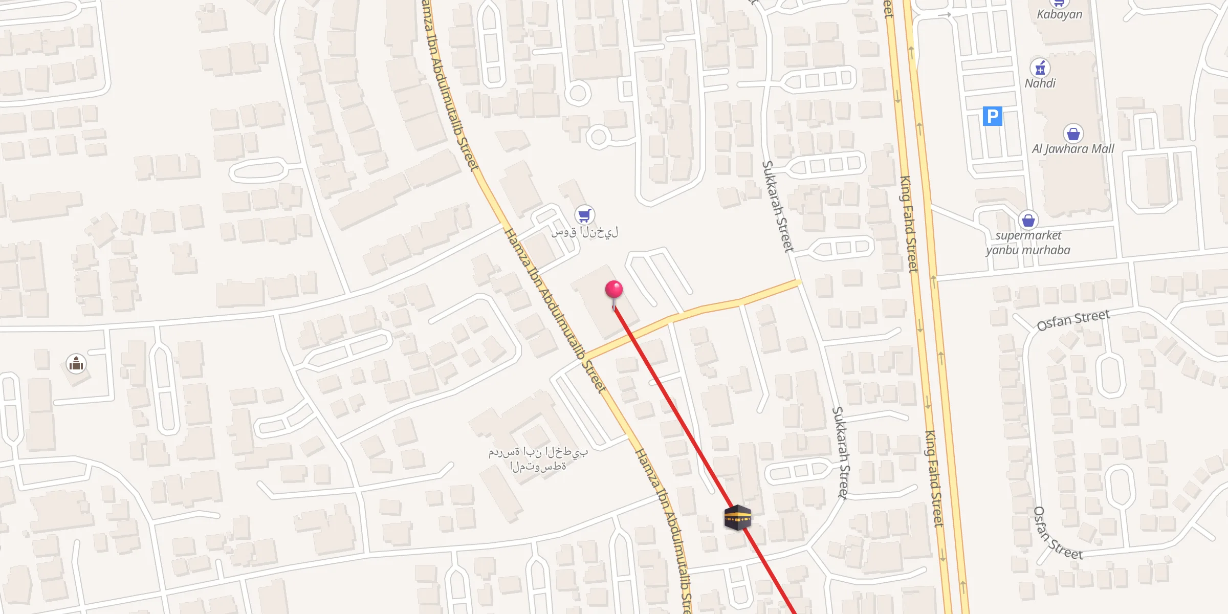 Carte de localisation : مسجد عمر بن عبد العزيز