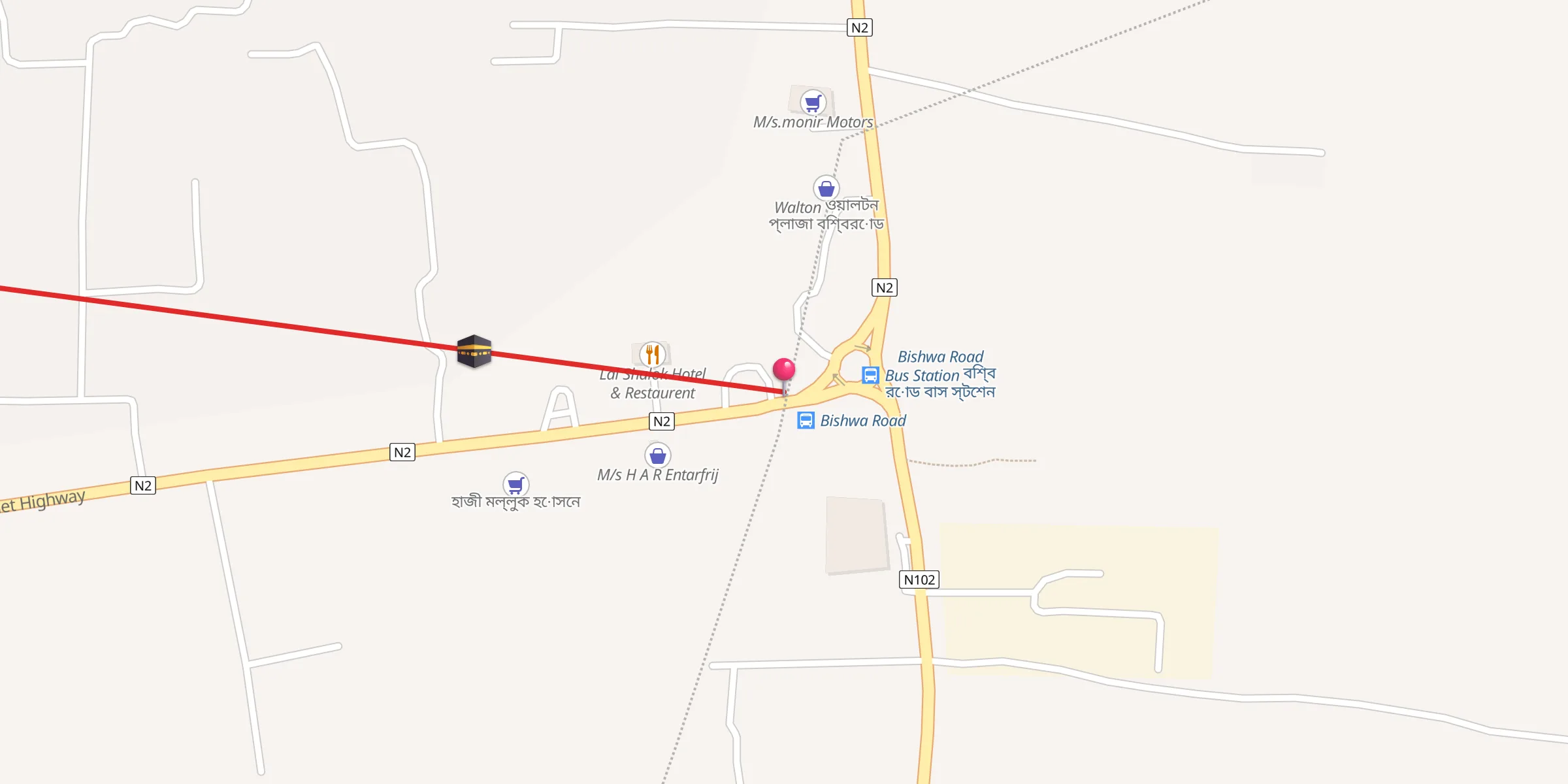 Carte de localisation : Jame Masjid জামে মসজিদ