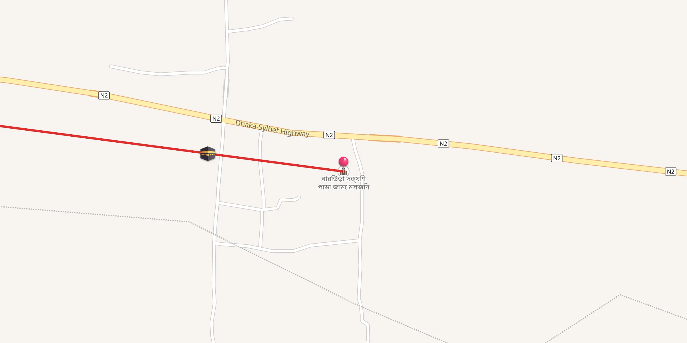 Carte de localisation : বারিউড়া দক্ষিণ পাড়া জামে মসজিদ