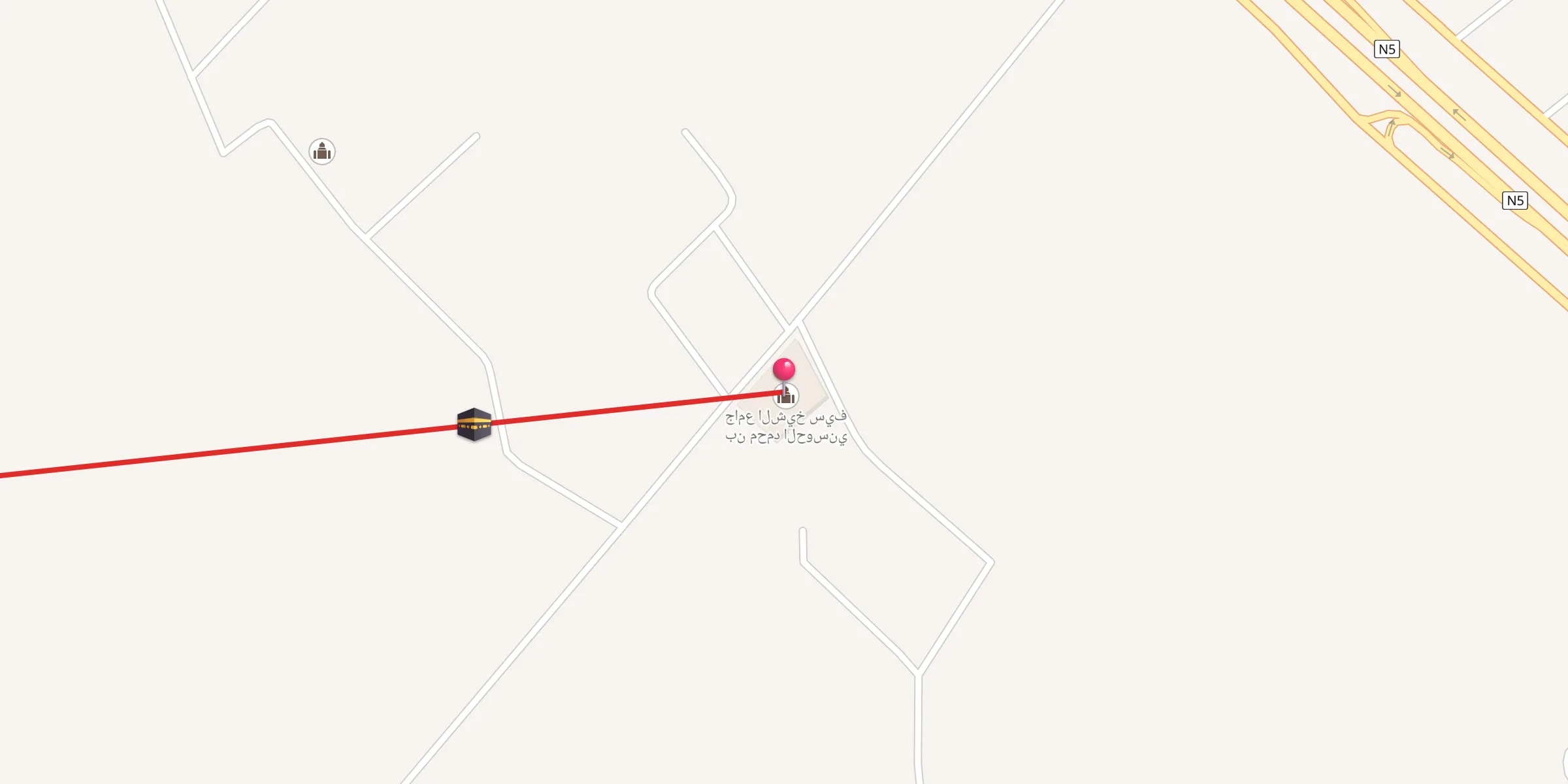 Carte de localisation : جامع الشيخ سيف بن محمد الحوسني