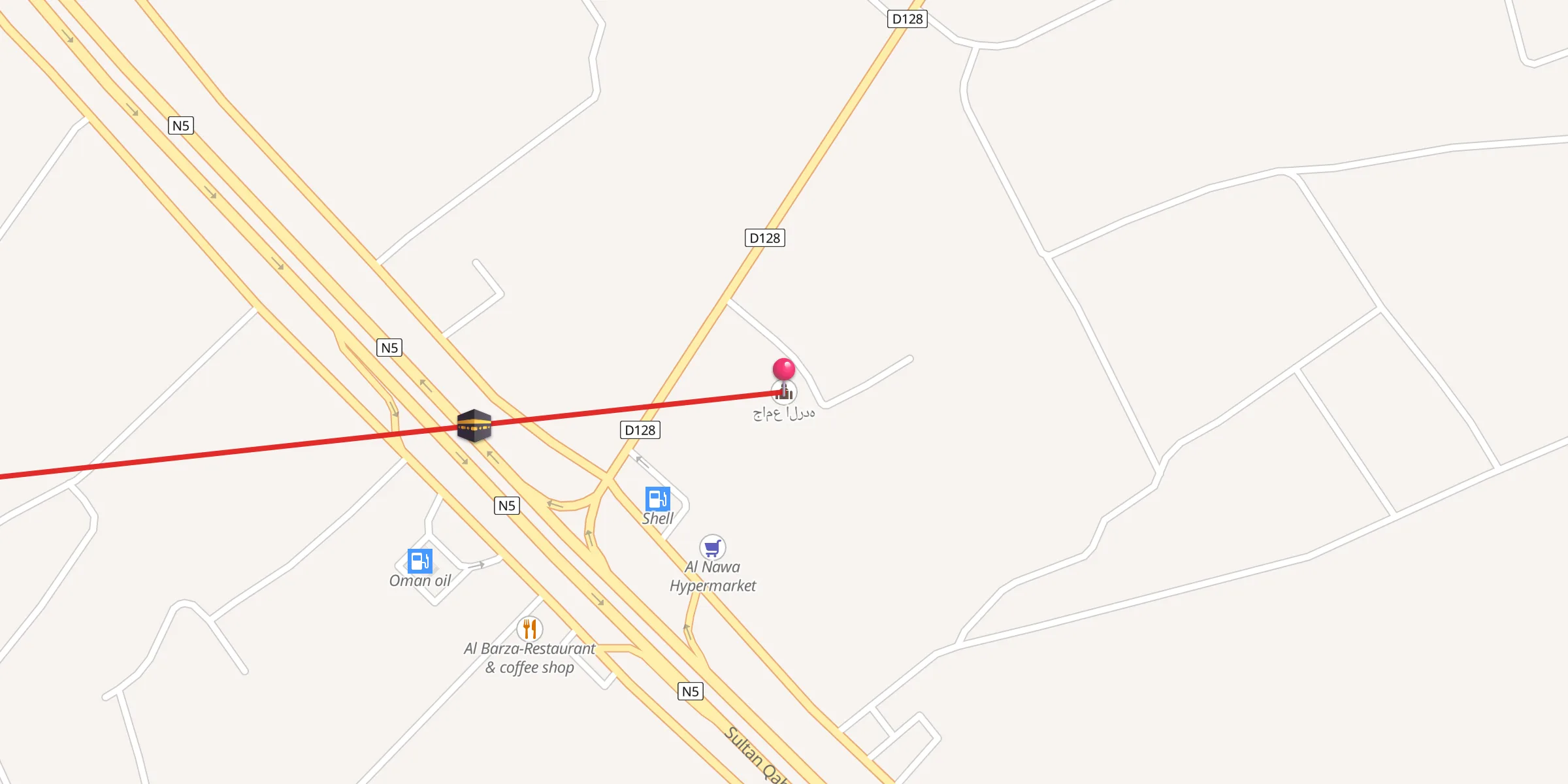 Carte de localisation : جامع الرده