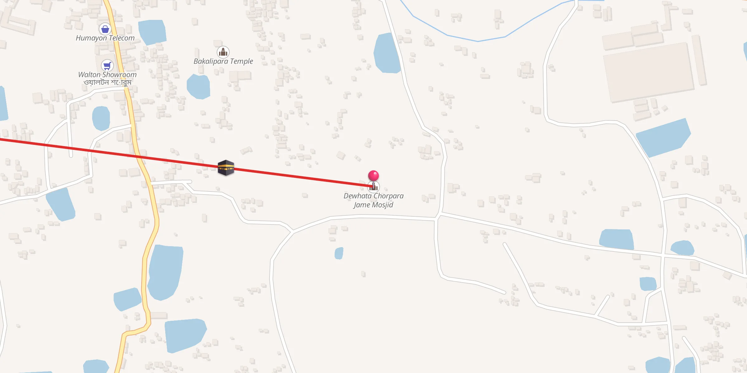 Carte de localisation : Dewhata Chorpara Jame Mosjid