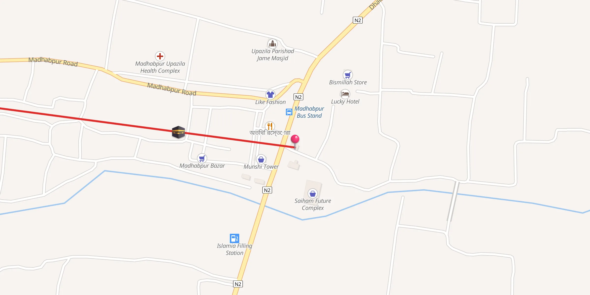 Carte de localisation : Dak Bangla Jame Masjid
