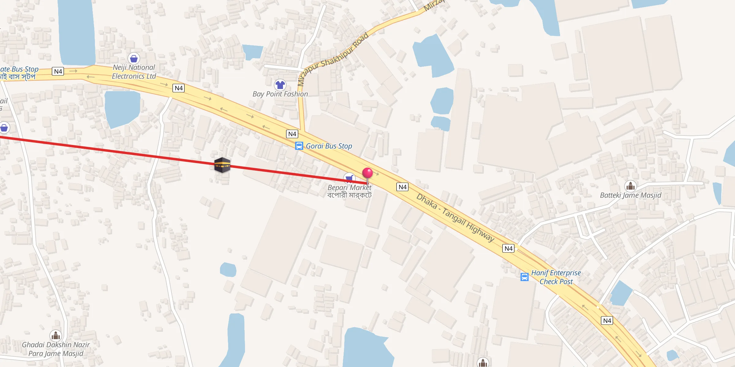 Carte de localisation : Barkatia Jame Maszid