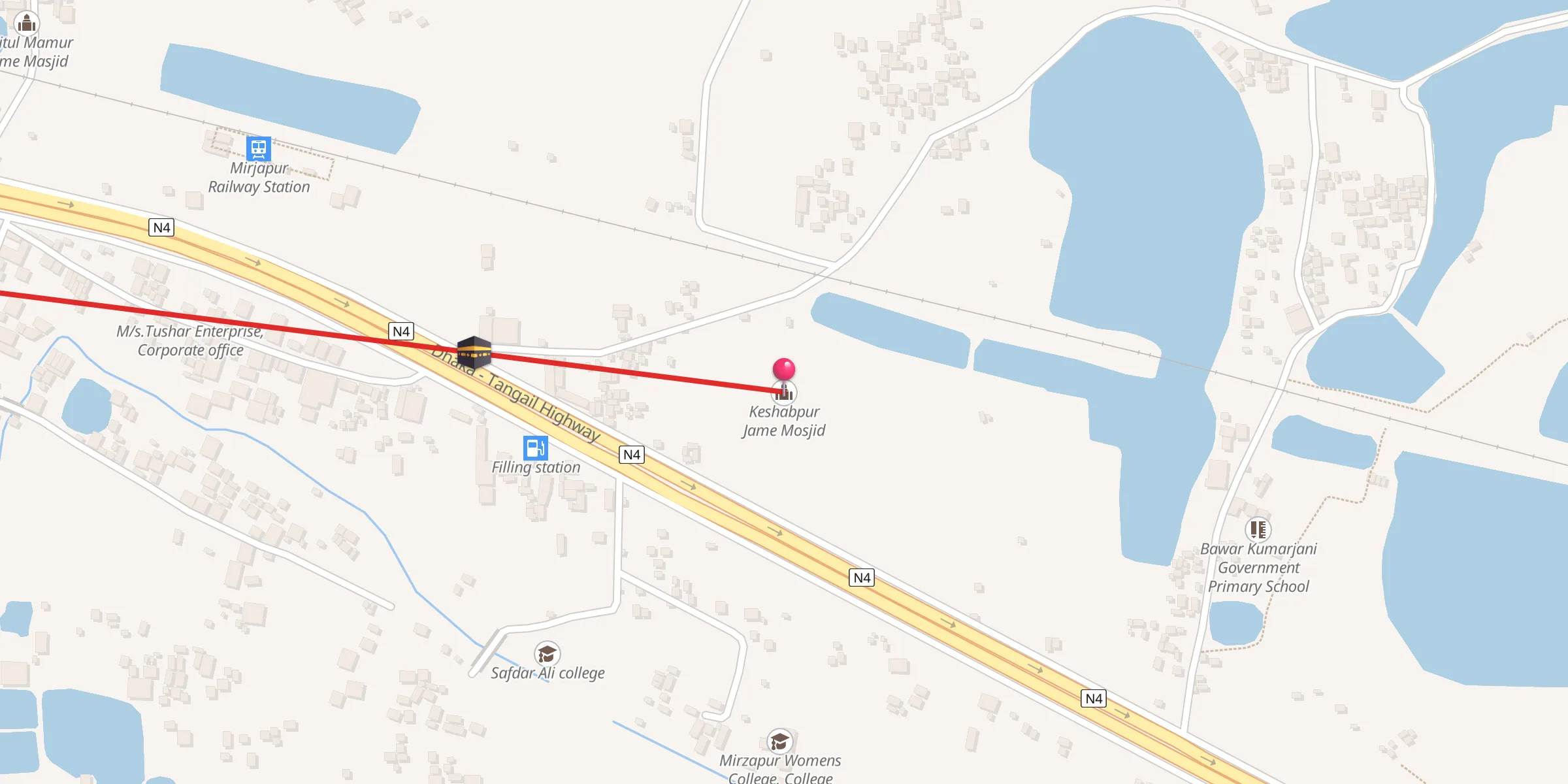 Carte de localisation : Keshabpur Jame Mosjid