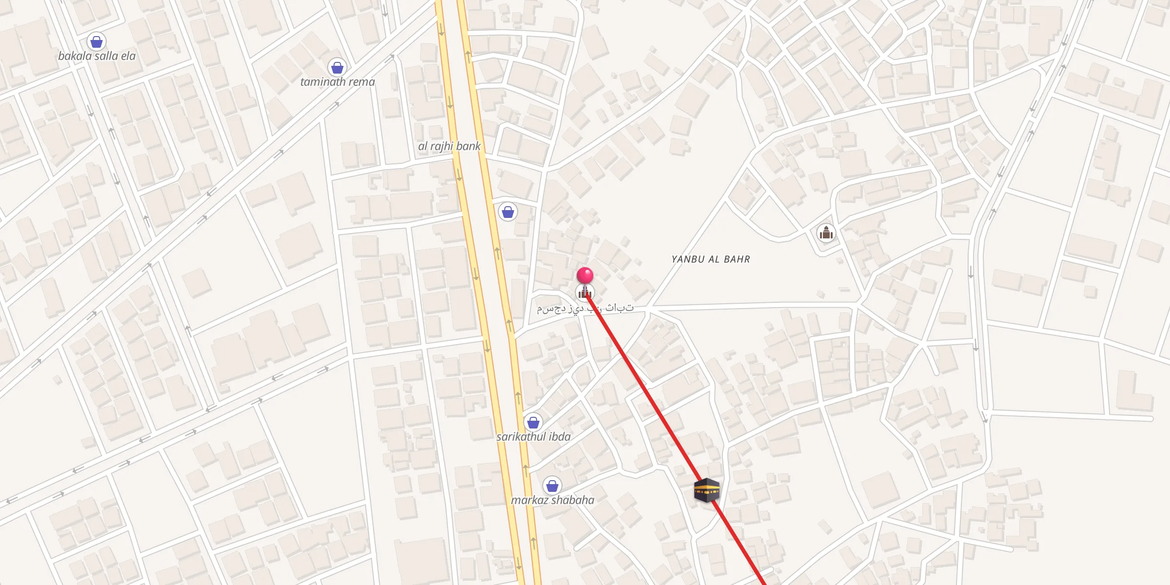 Carte de localisation : مسجد زيد بن ثابت
