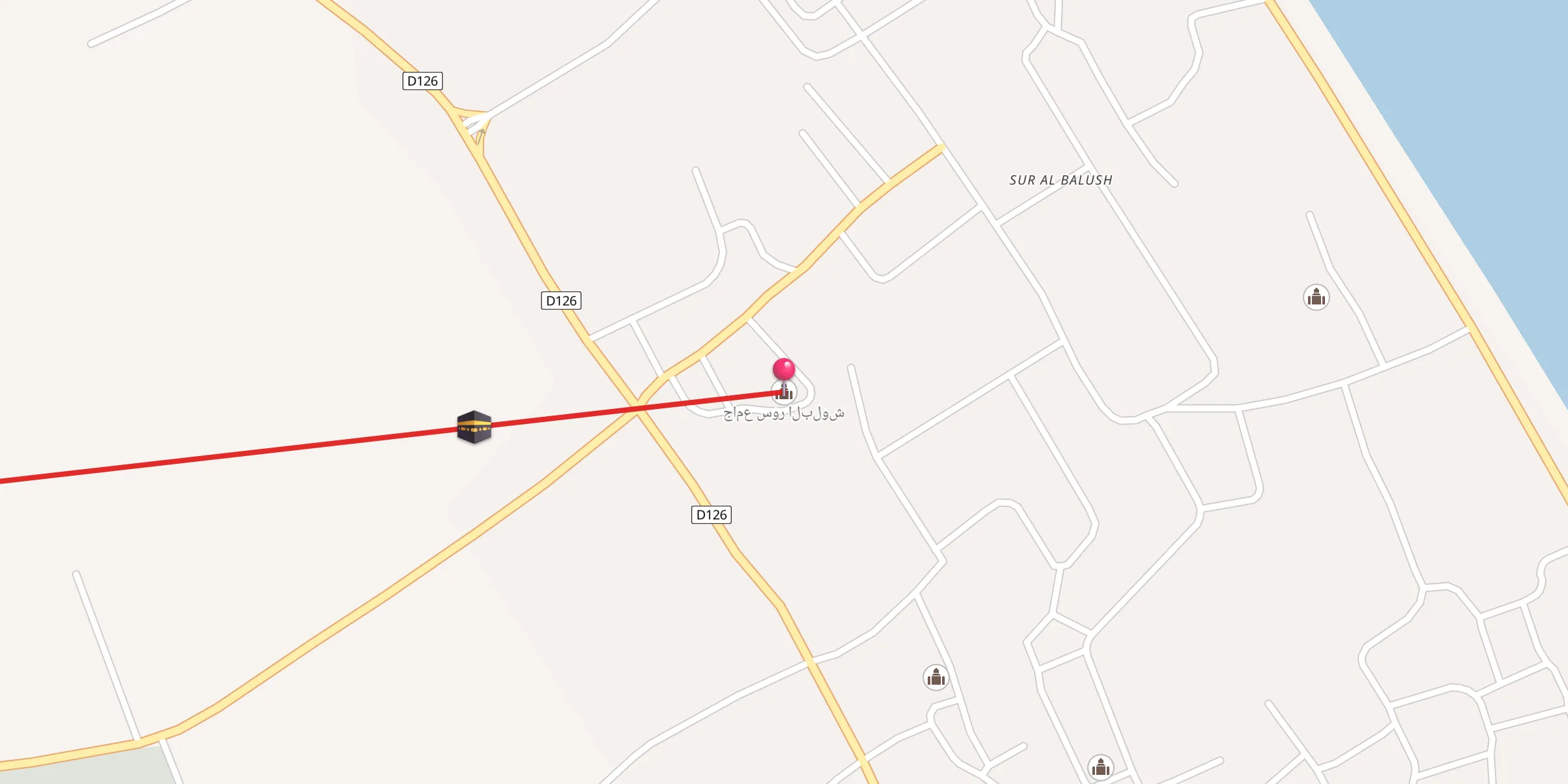Carte de localisation : جامع سور البلوش