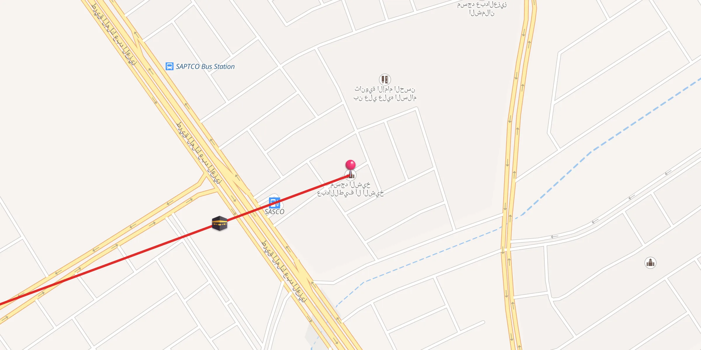 Carte de localisation : مسجد الشيخ عبداللطيف آل الشيخ