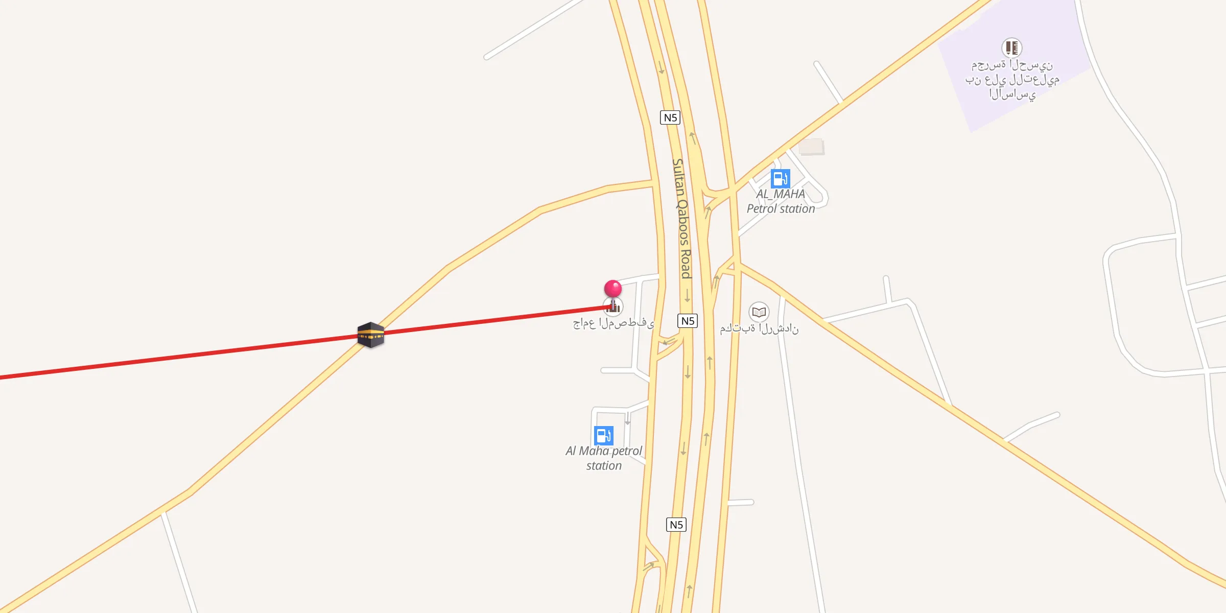 Carte de localisation : جامع المصطفى