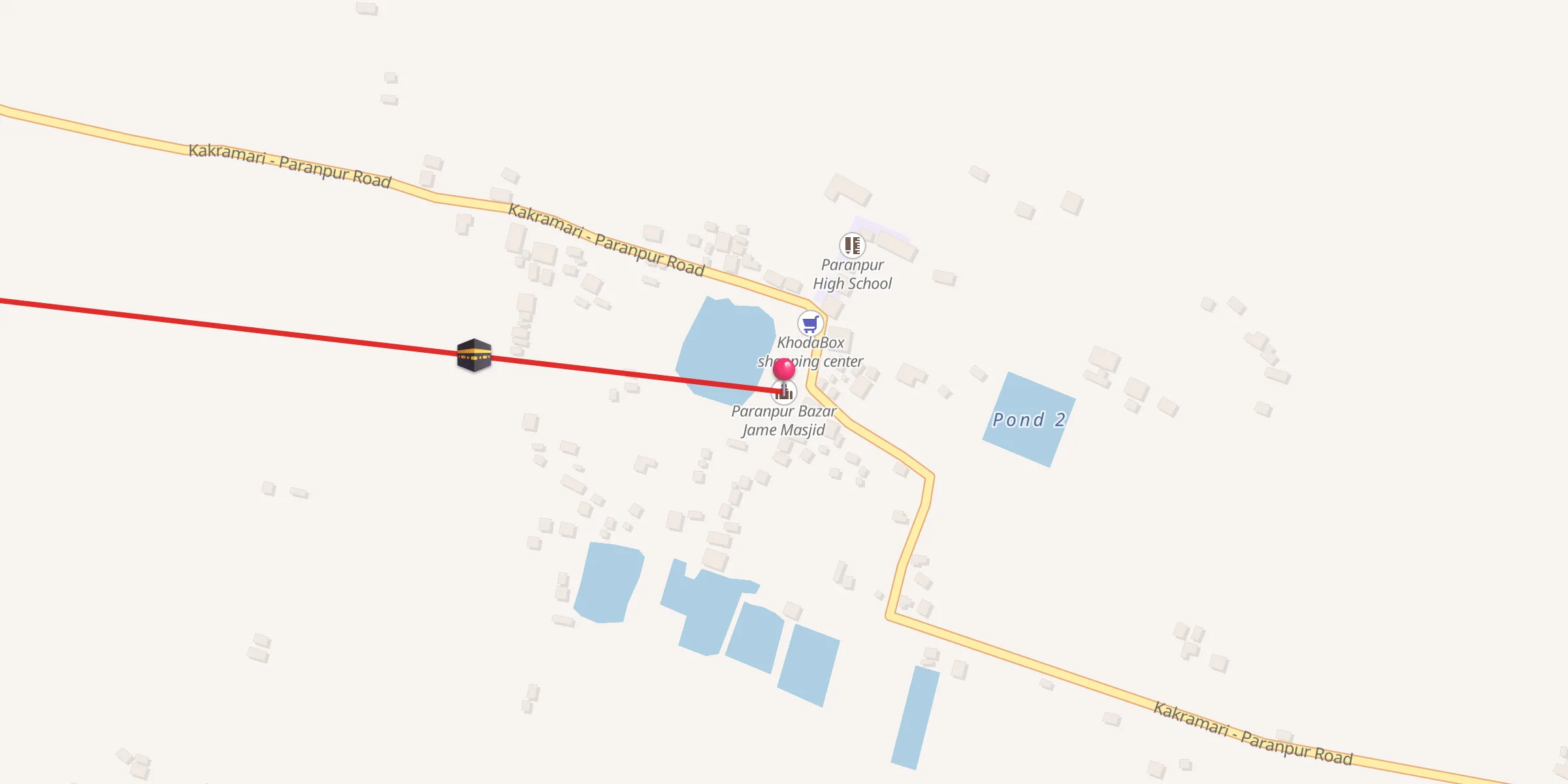 Carte de localisation : Paranpur Bazar Jame Masjid