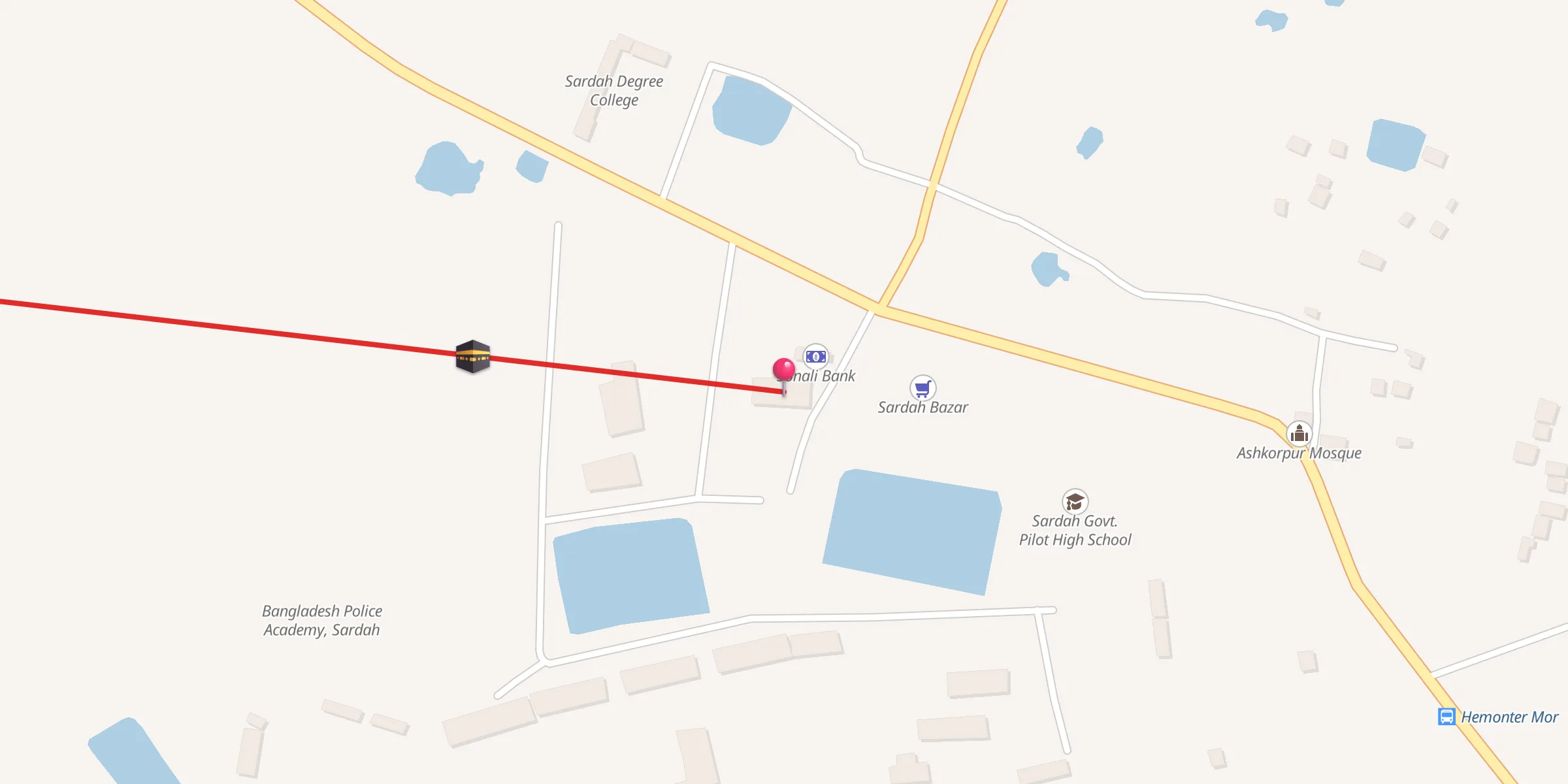 Carte de localisation : কেন্দ্রীয় জামে মসজিদ