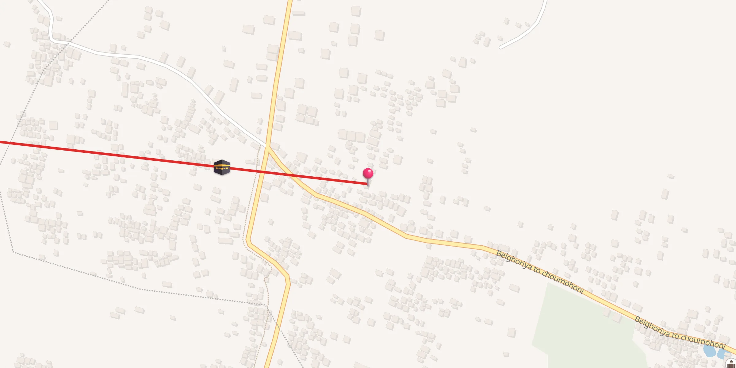 Carte de localisation : Belghoriya Purbo Para jamah Mosquw