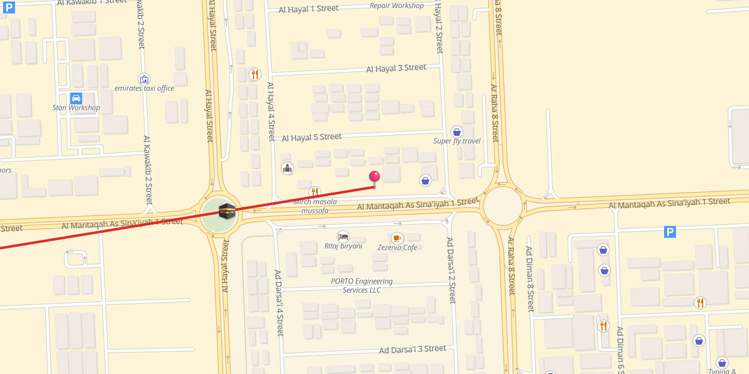 Carte de localisation : Al siraj mosque mussafa