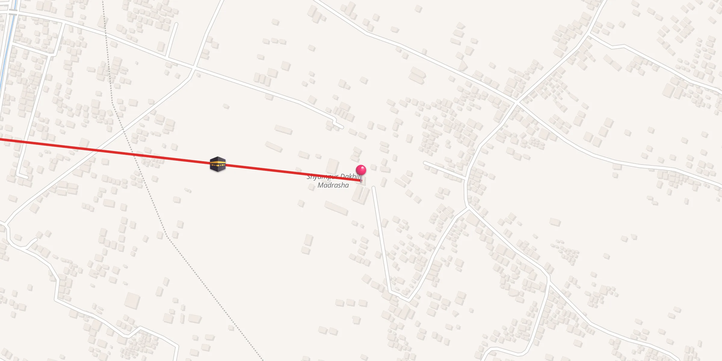 Carte de localisation : শ্যামপুর মৌলভীপাড়া জামে মসজিদ
