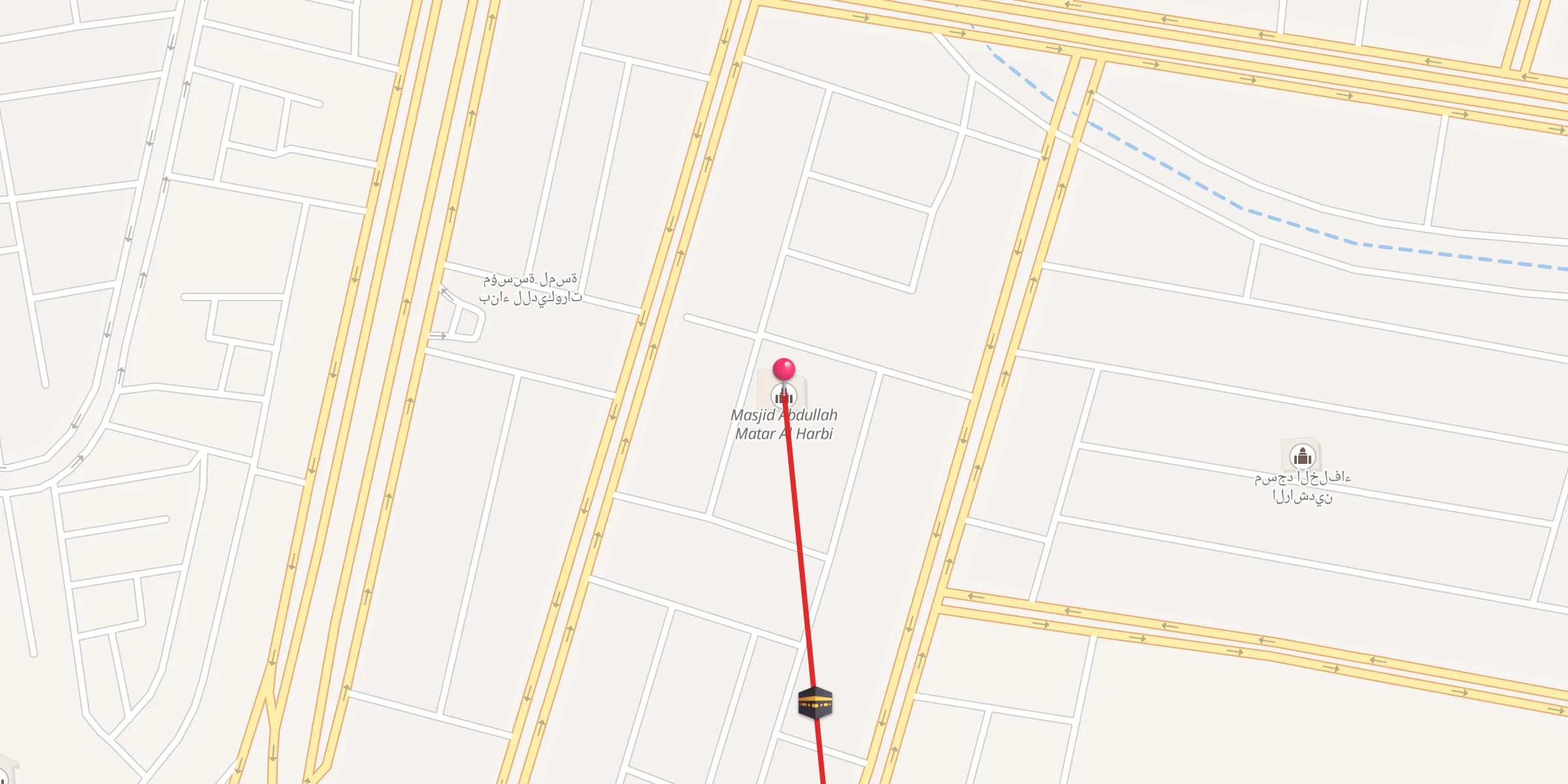 Carte de localisation : Masjid Abdullah Matar Al Harbi