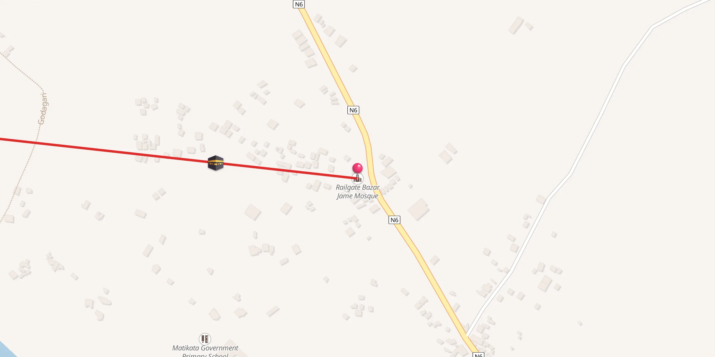 Carte de localisation : Railgate Bazar Jame Mosque