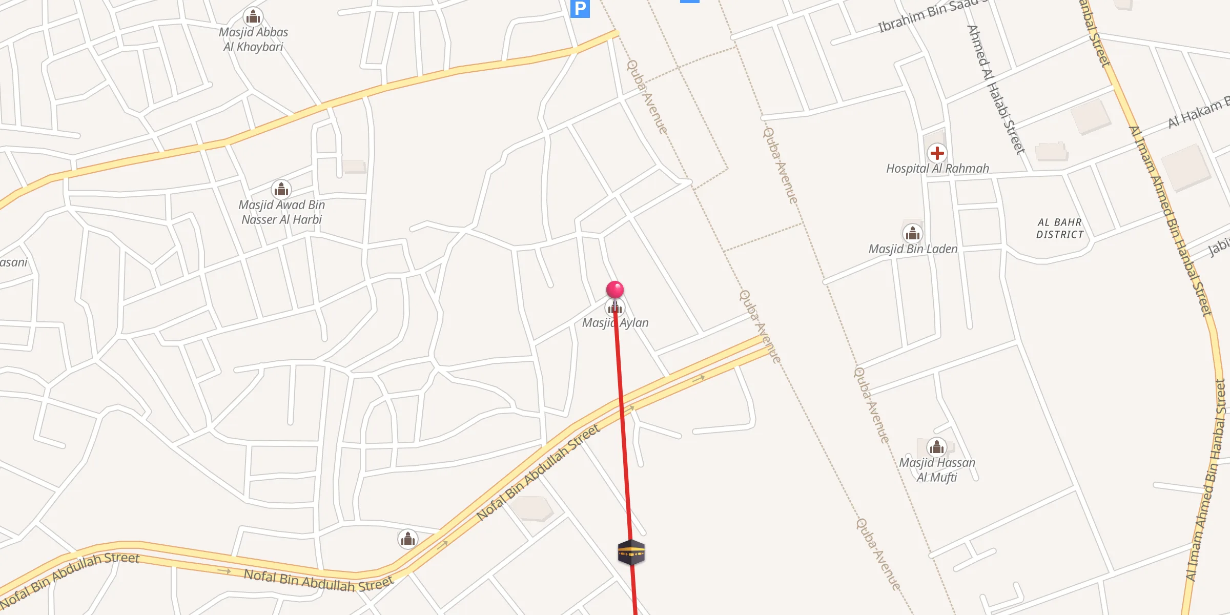 Carte de localisation : Masjid Aylan