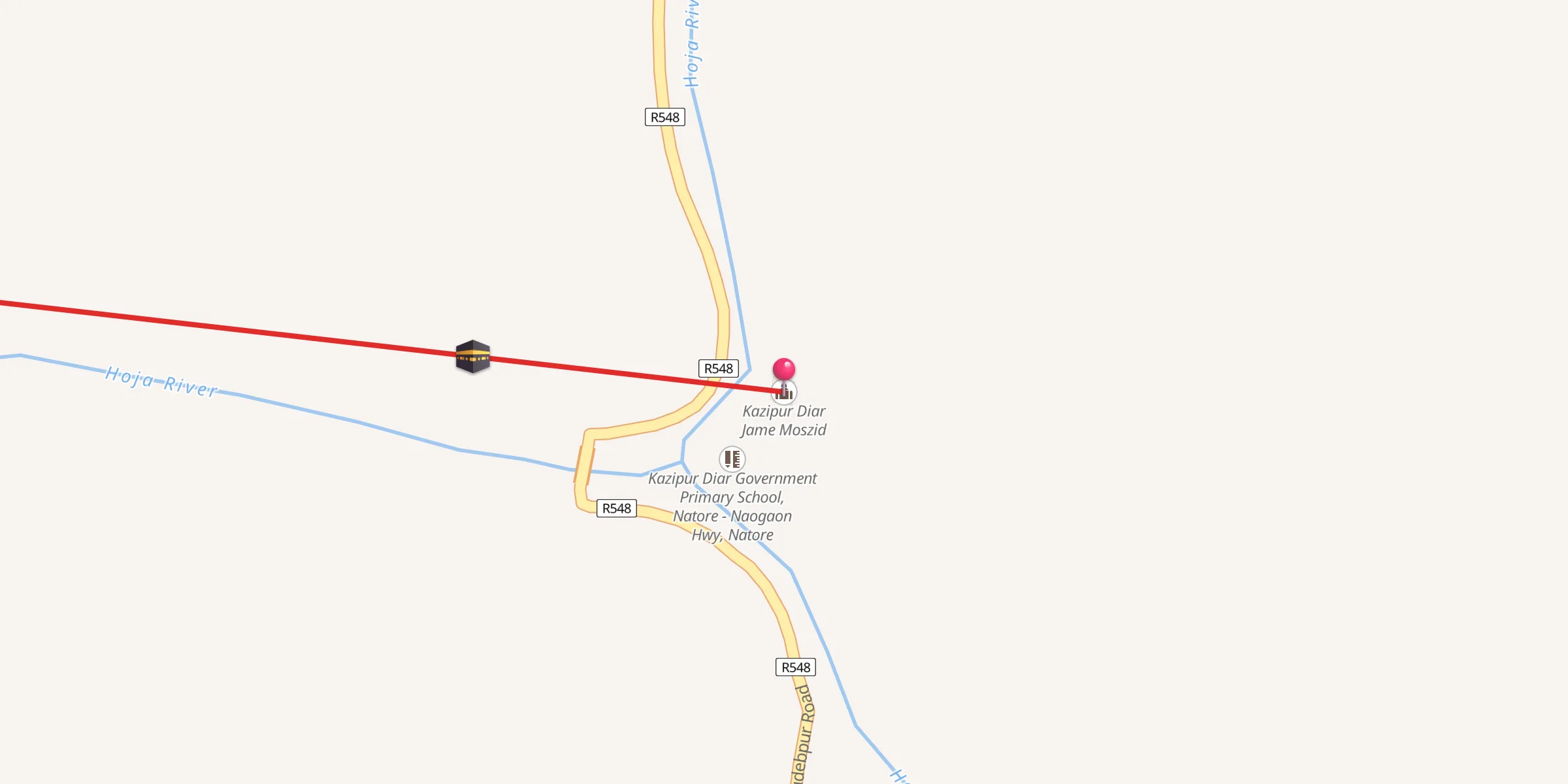 Carte de localisation : Kazipur Diar Jame Moszid