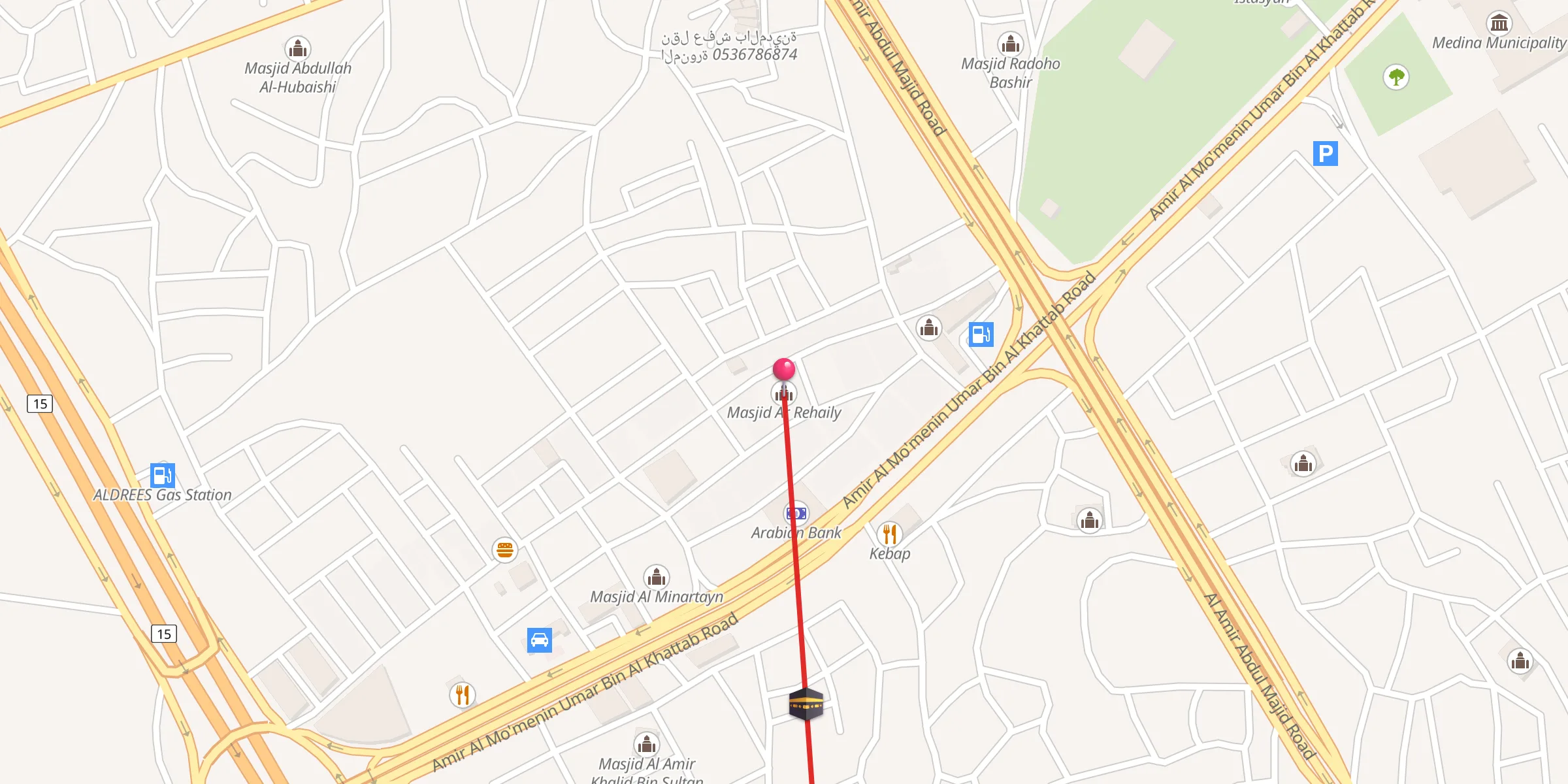 Carte de localisation : Masjid Ar Rehaily