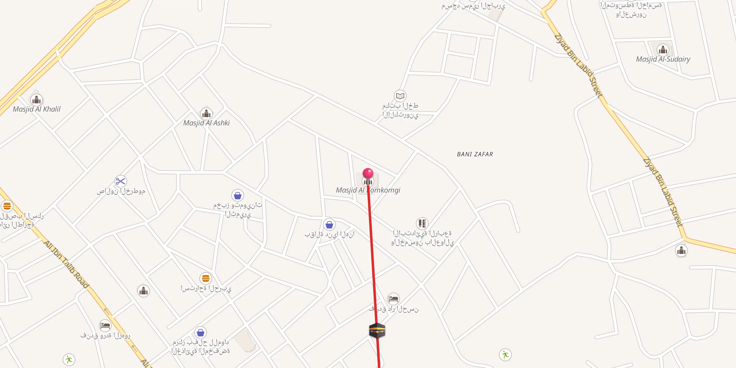 Carte de localisation : جامع القمقمجي